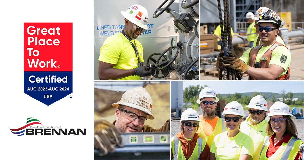 J.F. Brennan Company Earns 2023 Great Place To Work Certification™