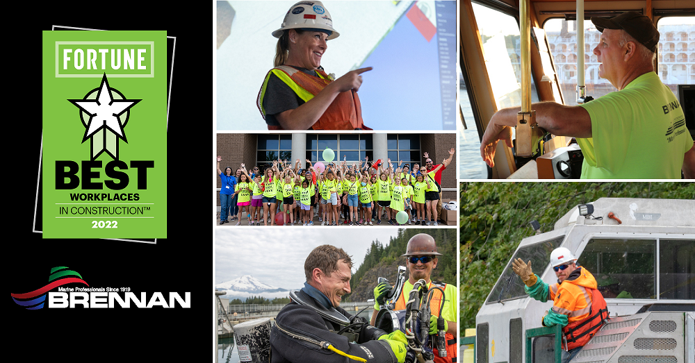 Brennan a Best Workplace in Construction, Ranked 14th Nationally